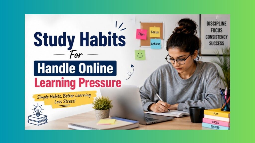 Simple Study Habits That Help Students Handle Online Learning Pressure
